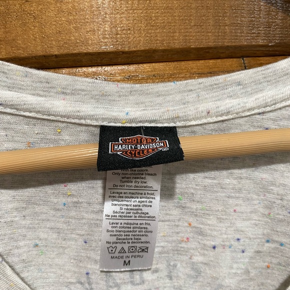 Harley Davidson Confetti Graph T Shirt - Picture 3 of 6